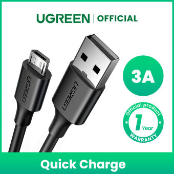 Cáp Sạc UGREEN Micro USB Sạc Nhanh QC3.0 Dành cho HUAWEI y7 prime 2019 OPPO a5s Samsung J7 pro
