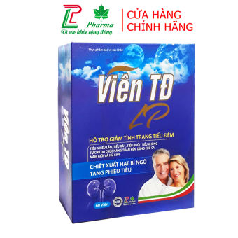 Viên uống giảm tiểu đêm TĐ LP Pharma - Hộp 60 viên giúp bổ thận, giảm tiểu đêm tiểu rắt tiều nhiều lần - 100% thảo dược an toàn hiệu quả