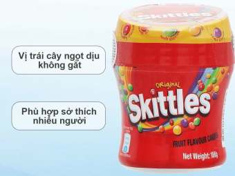 Kẹo trái cây Skittles Original hũ 100g
