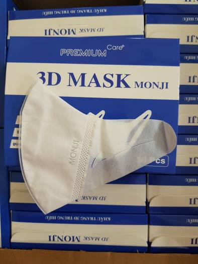 Hộp 50 chiếc Khẩu trang 3D mask Monji kháng khuẩn