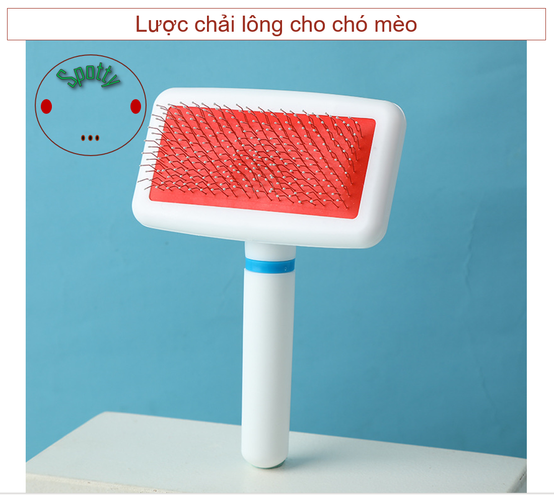 Lược Chải Lông Chó Mèo màu trắng