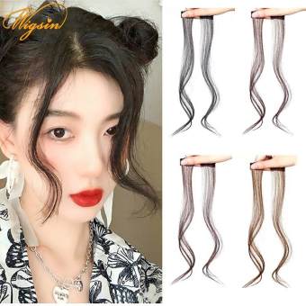 35CM Synthetic Hair Bangs Clips Front Side Long Bangs Fake Fringe Clip In Hair Extensions Accessories for Women