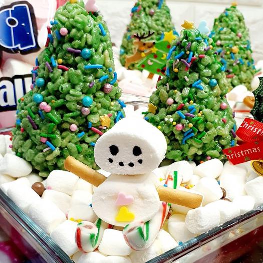 Kẹo Xốp Marshmallows 1kg( hạt to) làm kẹo nougat, nướng...