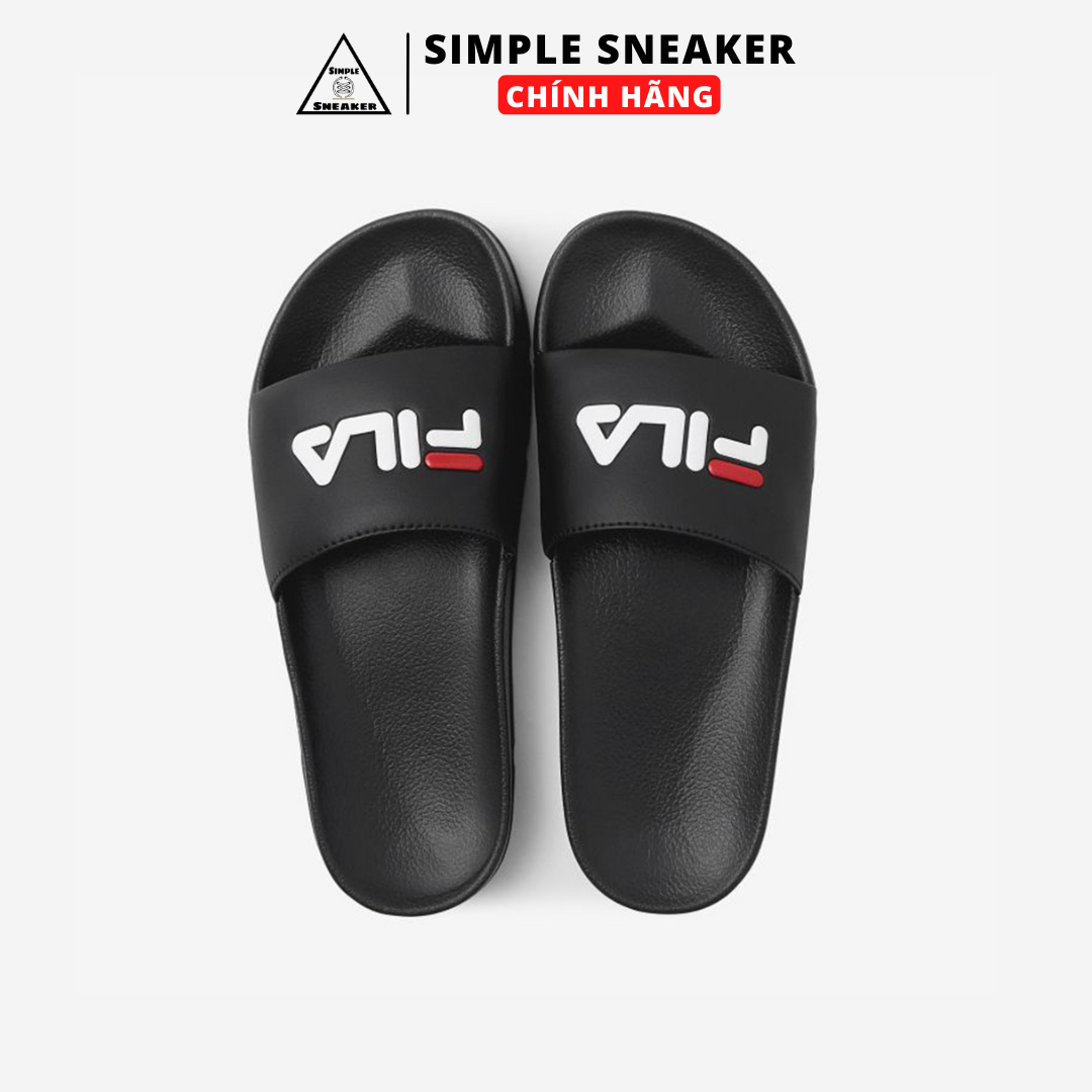 Dép Quai Ngang Fila Chính Hãng - Fila Drifter Triple Black - Dép Thời Trang Nam Nữ Unisex - Simple Sneaker