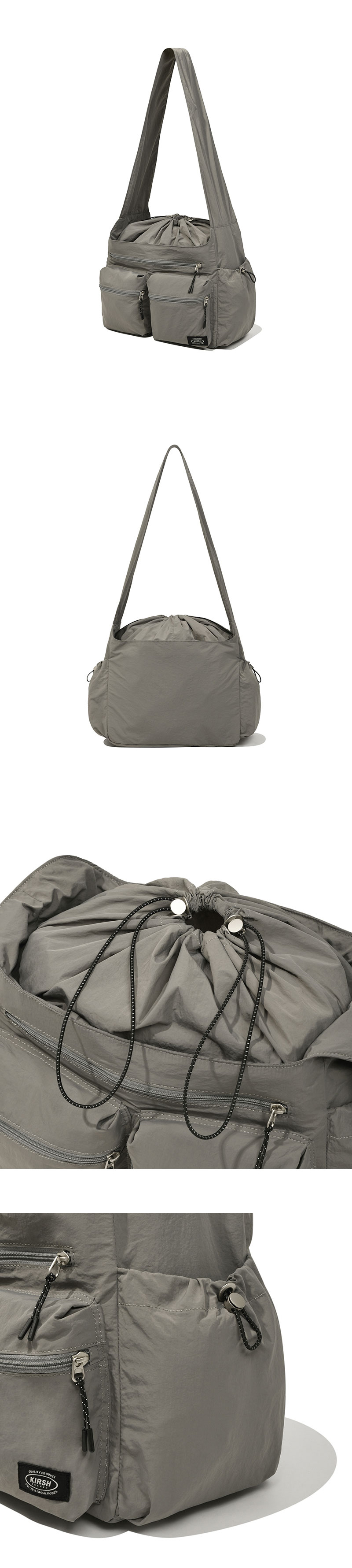 KIRSH] POCKET DRAWSTRING CROSS BAG | 24SS | Womens Bag