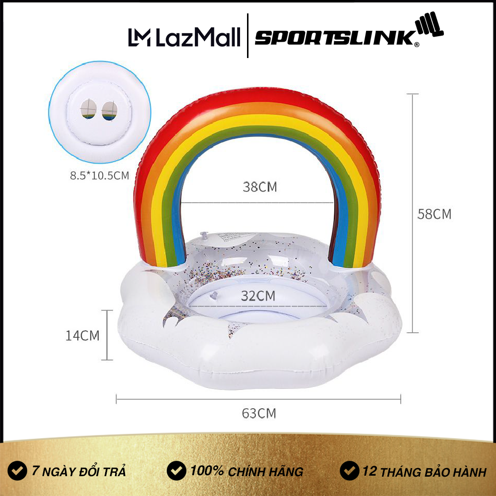 Phao bơi xỏ chân cho bé cầu vồng sw36