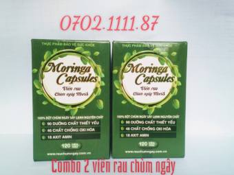 Combo 2 Viên Rau Chùm Ngây MoriS 120V