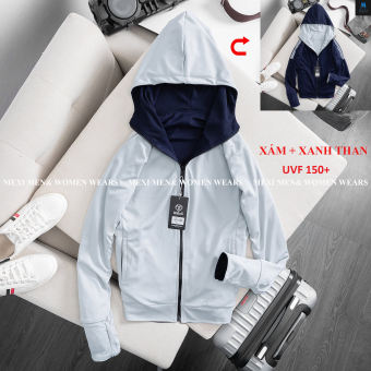 Áo Chống Nắng 2 Mặt Lỗ Kim Lạnh Mặc nam và nữ,MEXI, 2 Lớp,2 Màu Chống tia UVF100+ đến UVF150+ , Chất vải mềm mịn