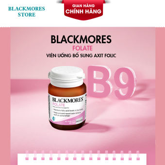 Viên uống bổ sung axit folic  cho bà bầu Blackmores folate 500mcg  90 viên