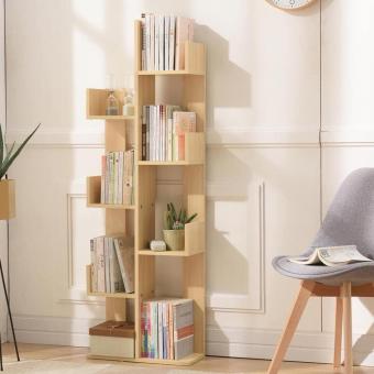 Kệ sách gỗ lắp ráp thông minh hình cây xương rồng-Kệ sách gỗ hình xương rồng 8 ngăn- Kệ sách hình cây