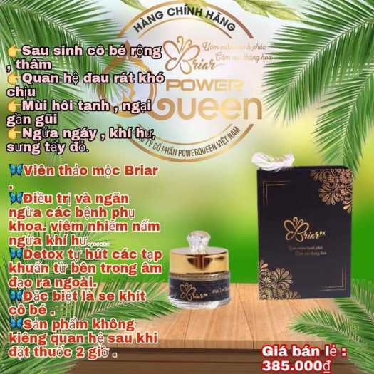 Viên đặt thảo mộc Briar HỘP 10 Viên - hàng chuẩn 1000%