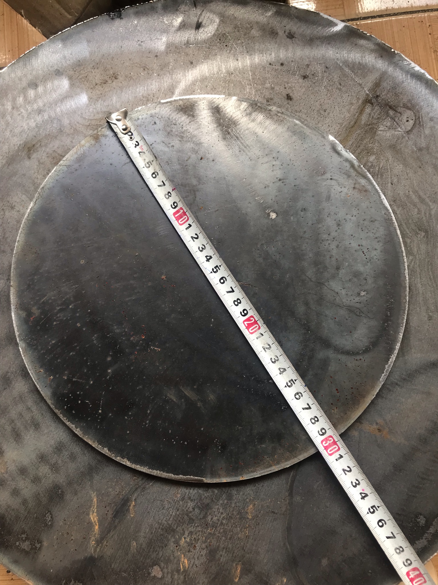 Tấm sắt ứng dụng mặt bàn xoay, mặt phẳng xoay dày 3mm, 5mm, 6mm, 8mm đường kính 300mm