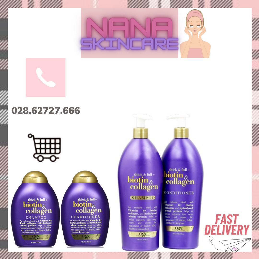 Dầu Gội Biotin & Collagen Shampoo & Conditioner