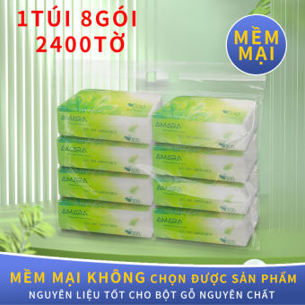 Giấy ăn lụa cao cấp - khăn giấy rút lụa 1 gói 300 tờ, 8 gói 2400 tờ tờ,Nhà hàng giấy, mặt khăn giấy, em bé khăn giấy,mềm,mịn,dẻo dai,siêu dai và không bị bụi giấy🌸🌸🌸