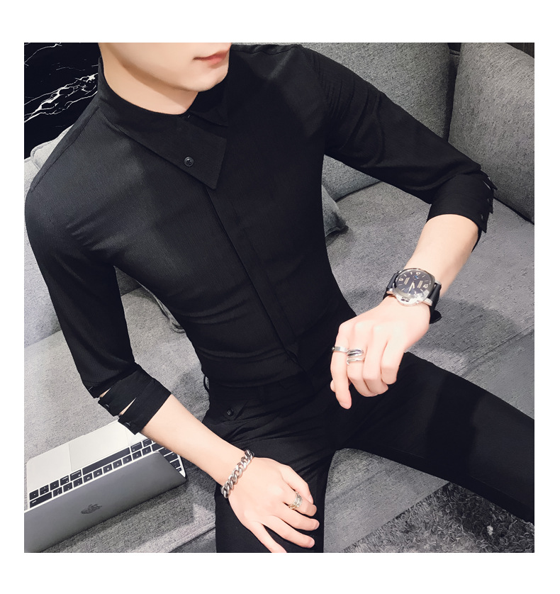 Áo sơ mi, áo sơ mi nam tay lửng xu hướng thời trang chủ đạo - N17