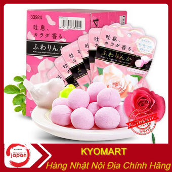 Kẹo thơm cơ thể hương hoa hồng Kracie Nhật bản