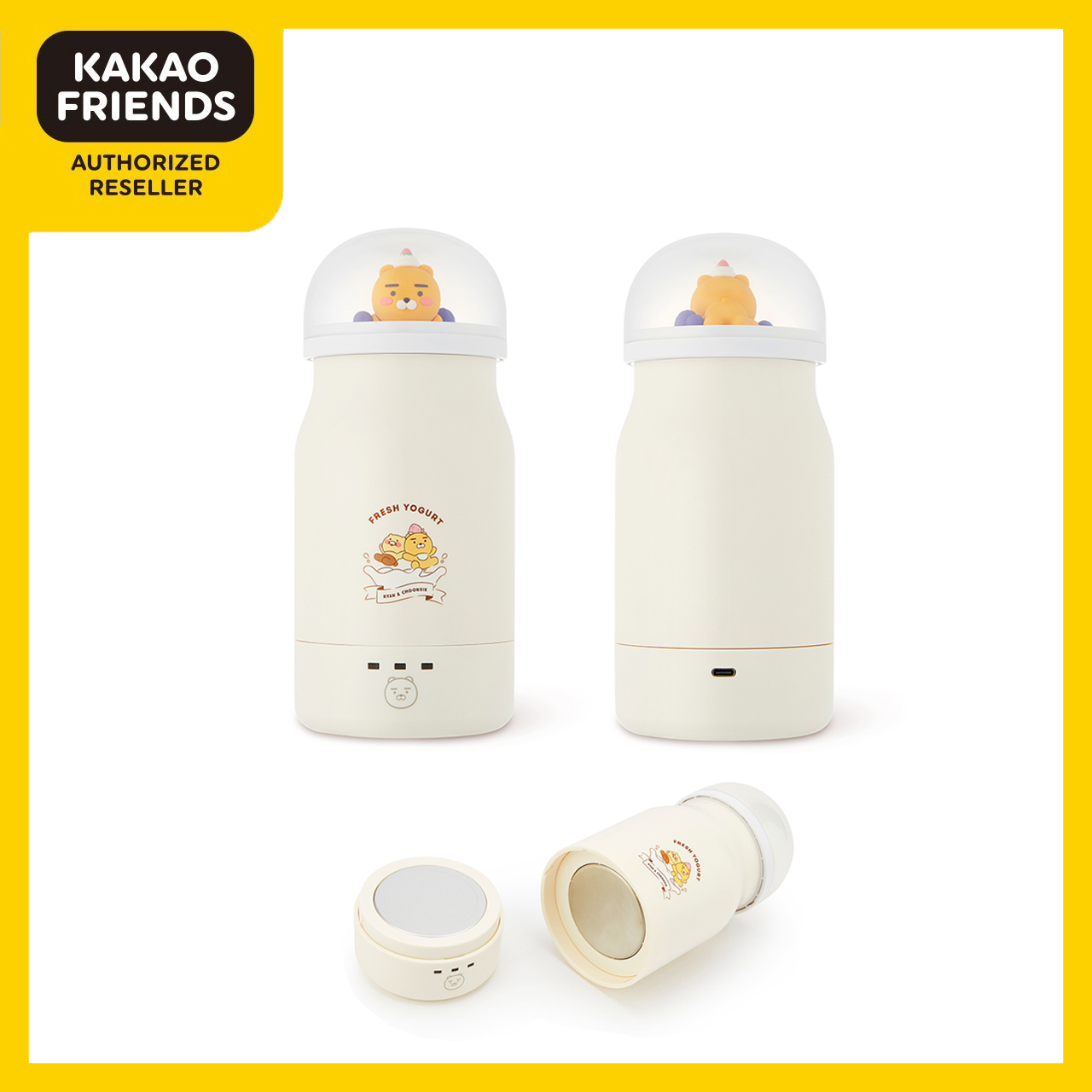 Máy làm sữa chua ryan choonsik - kakao friends - siêu đáng yêu, dễ thương 920496