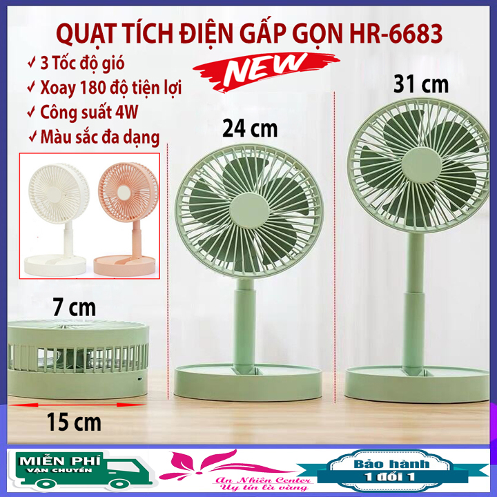 Quạt tích điện mini cầm tay gấp gọn để bàn 3 tốc độ, sạc USB, xoay 180 độ tiện lợi hơn quạt phun sương mini, máy điều hòa mini, máy lạnh mini, quat mini giá rẻ, quạt cầm tay, quat mini cam tay, quat mini sac pin