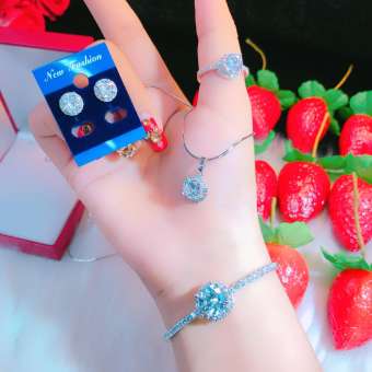 Bộ Trang Sức Cao Cấp Giá Rẻ- Givishop - B40707138 , Bền Màu, Sáng Như Vàng Thật, Chất Liệu Bạc Thái, Không Đen, Không Ngứa - Thiết Kế Đi Tiệc, bộ trang sức vàng 18k, vàng trang sức, bộ trang sức vàng tây, bộ trang sức vàng trắng