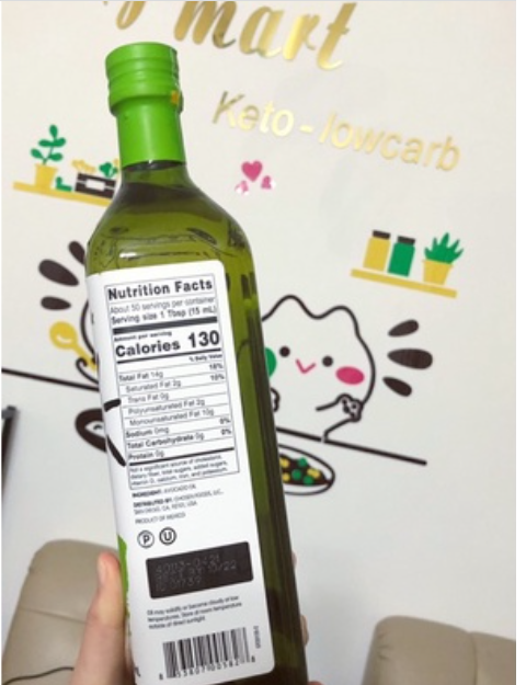 Dầu quả bơ chosen foods - mo&c