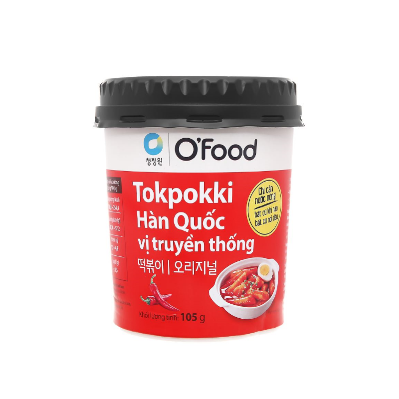 Tokpokki vị truyền thống o'food 105g