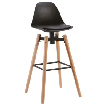 GHẾ BAR CAFE XOAY CHÂN GỖ NHIỀU MÀU