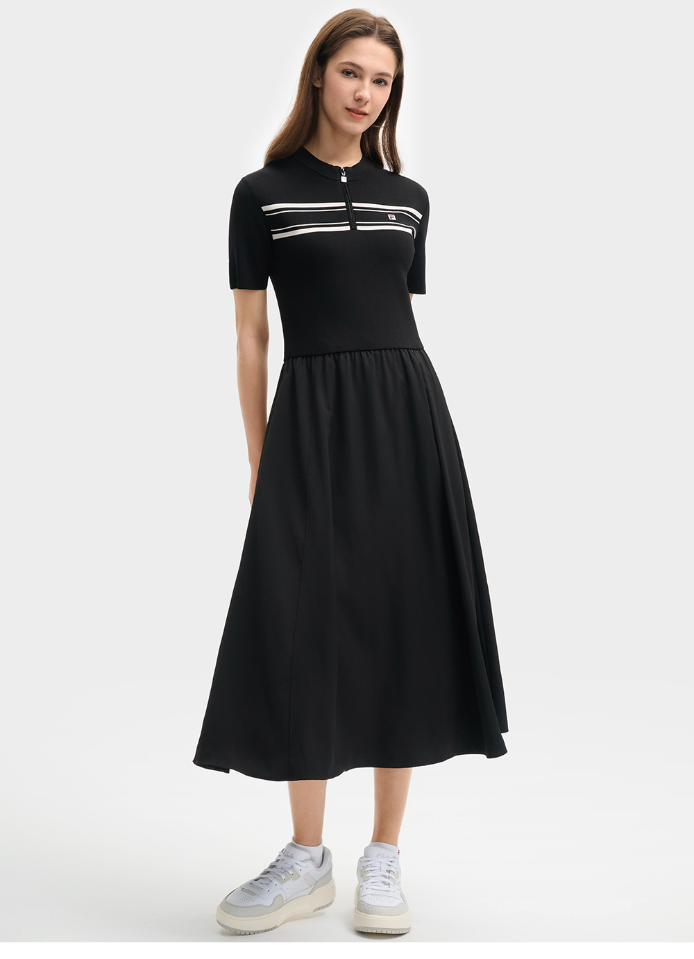 FILA CORE LIFESTYLE HERITAGE SPRING IMAGINATION Women Dress (Black) · v2