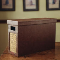 Margarita File Organizer Box/Document Storage Box with Lid – Small - Domesticity