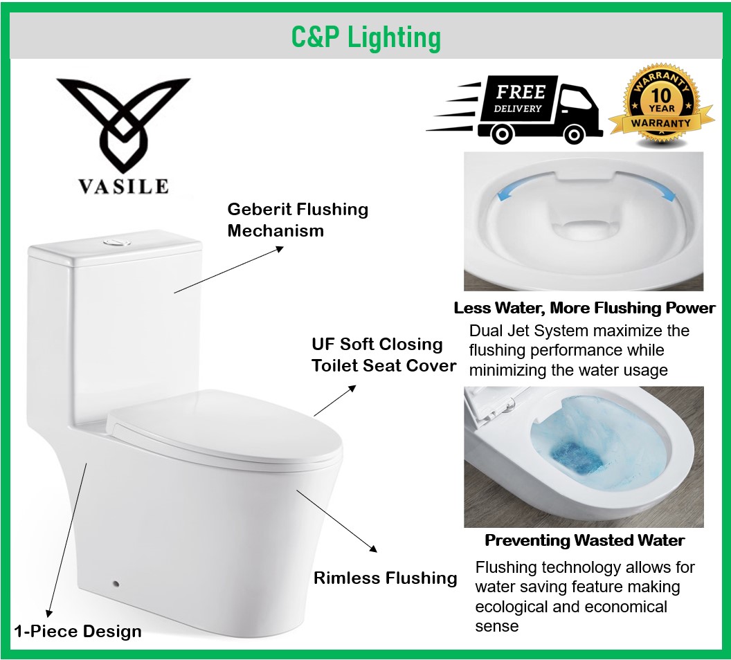 Baron W888 Toilet Bowl WC - Light Guru Store v2.0