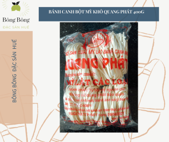BÁNH CANH BỘT MỲ KHÔ QUANG PHÁT 400 GRAM- BÁNH CANH BỘT MỲ KHÔ HUẾ - MÌ VẮT HUẾ