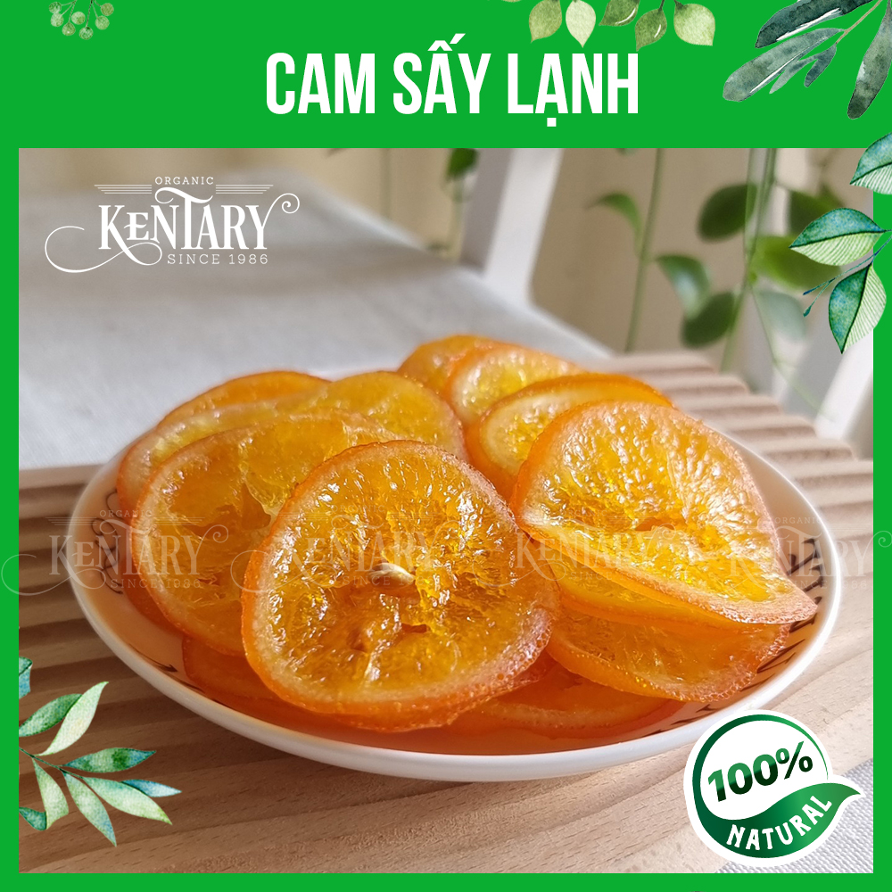 Cam sấy lạnh túi 200gr Kentary, vị chua ngọt đậm đà, bao ngon, bao date mới, bao đổi trả - đồ ăn vặt