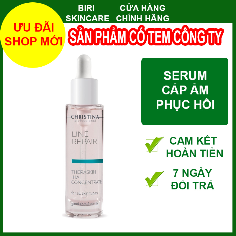 ✅ serum ha christina cấp nước trẻ hóa và phục hồi da christina line repair theraskin+ha 50ml