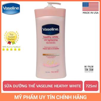 Sữa dưỡng thể trắng da Vaseline Healthy White Mỹ 725ml