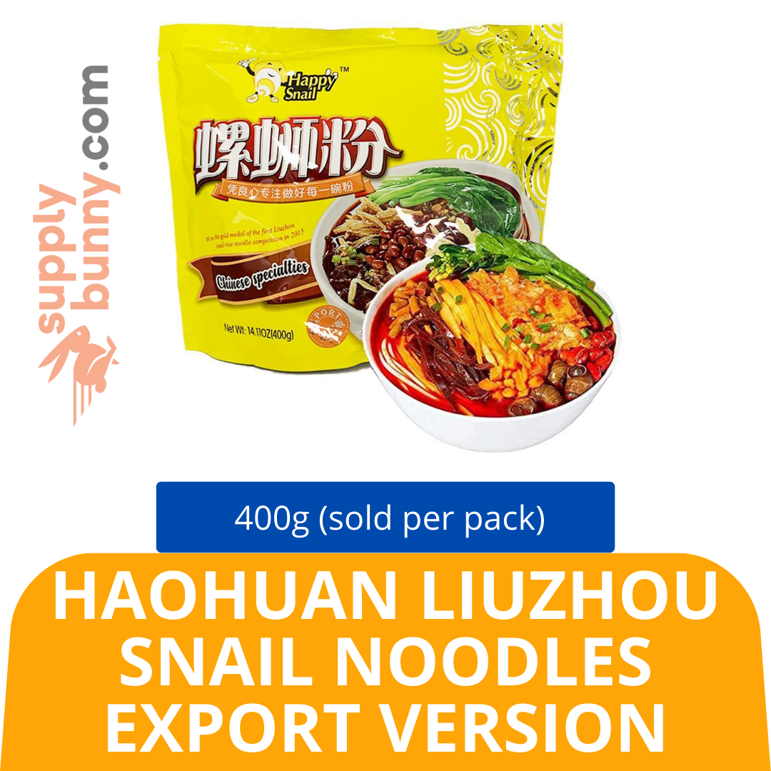 Haohuan Liuzhou Snail Noodles Export Version Spicy And Smelly 400g (sold per pack) Mix SKU: 6970006620769