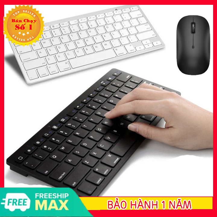 [HÀNG TỐT]  Combo  Bàn Phím và Chuột không dây - Bộ bàn phím chuột - Bàn phím Mini không dây - Bàn phím máy tính laptop - Bàn phím chuột bluetooth