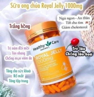 Sữa Ong Chúa Úc He.a.lthy Care R.o.y.a.l. Je.lly 1000mg 365 Viên