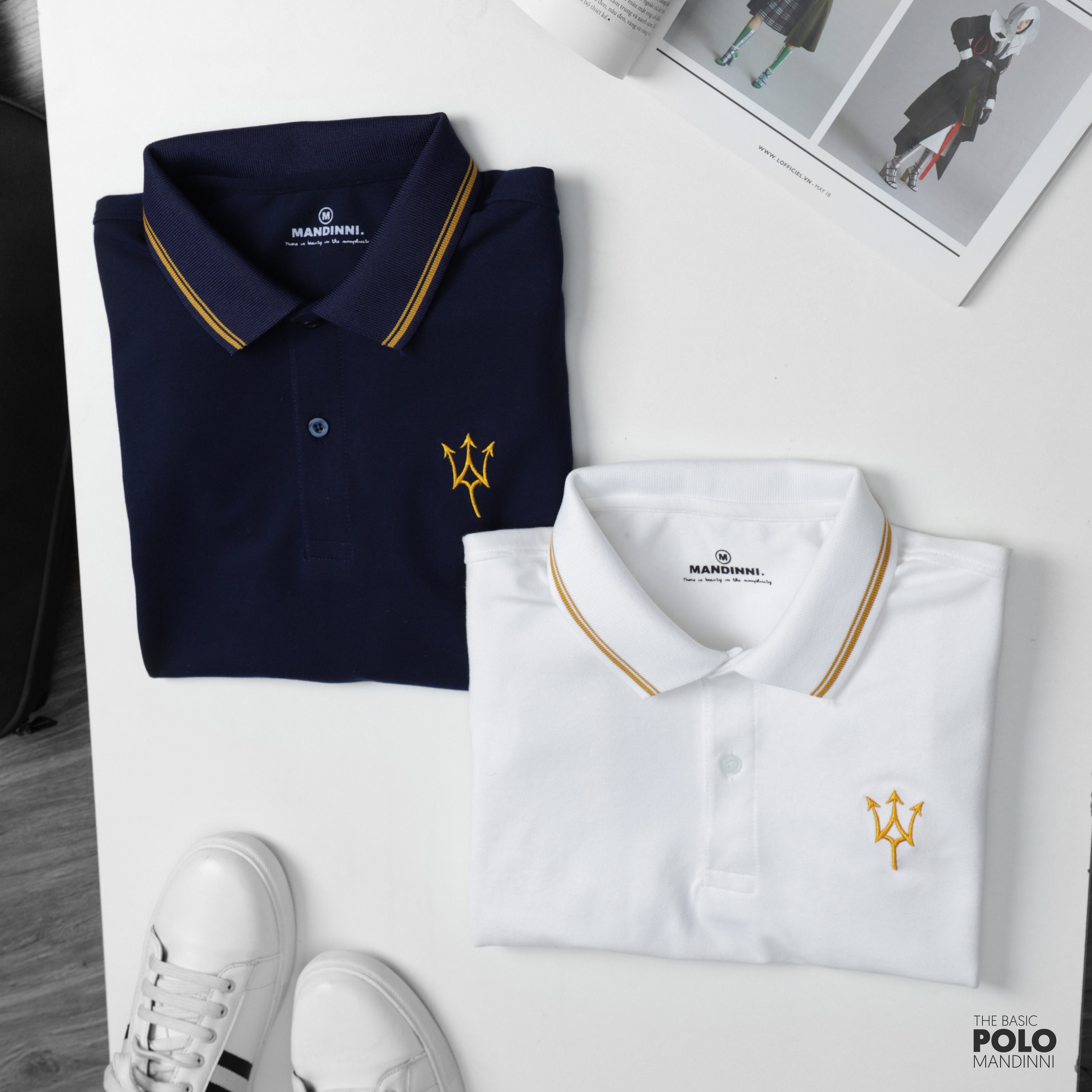 Áo thun polo Pike 2 màu basic By mandinni