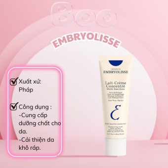 Kem Dưỡng Ẩm Đa Năng và Phục Hồi Embryolisse Laboratoires của Pháp