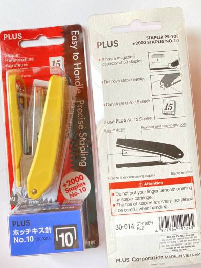 Bấm Kim Plus TR OS 10E - 2 Hộp Kim số 10