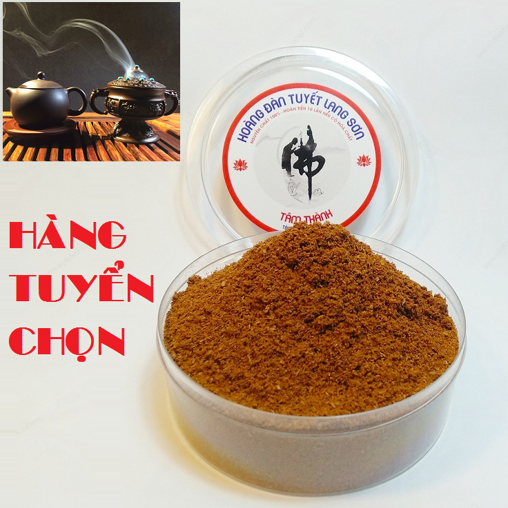 (Hàng Biếu Tặng CAO CẤP) Hộp 100 gram Bột gỗ Hoàng Đàn Tuyết Lạng Sơn ĐẬM DẦU_CỰC THƠM, NGUYÊN CHẤT 100%_KHÔNG HÓA CHẤT - Bột gỗ xông trầm_Gỗ Hoàng Đàn