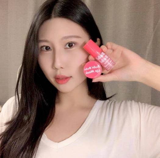 Combo Tẩy Da Chết Môi Sủi Bọt & Mặt Nạ Ngủ Môi Unpa Bubi Bubi (Bubble Lip Scrub + Lip Mask) _ Unpa Chính Hãng