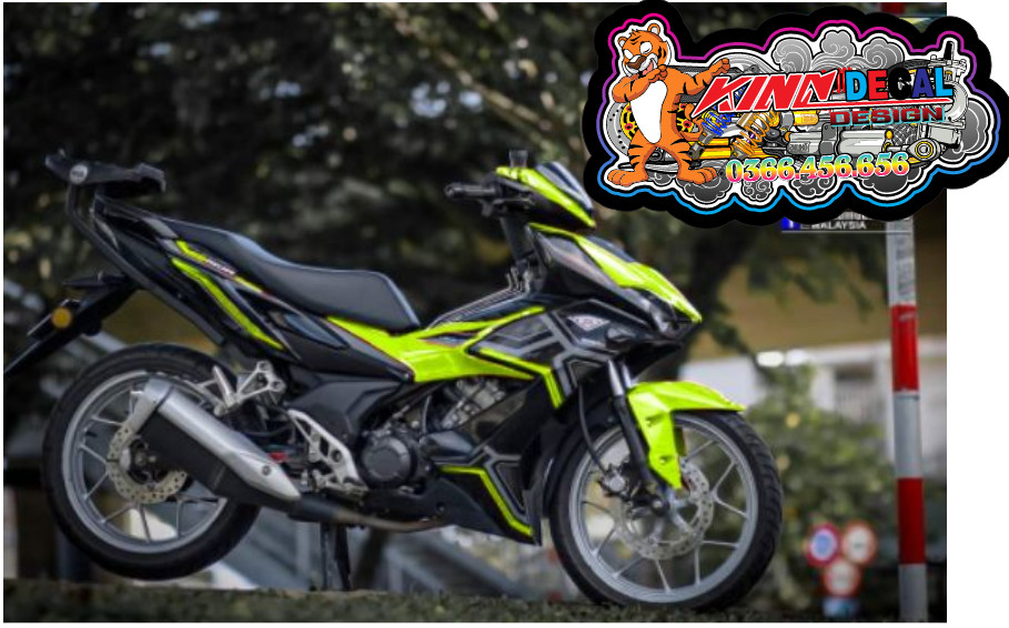 Tem Rời Candy cao cấp Winner X mẫu RS150R màu đen xám xanh