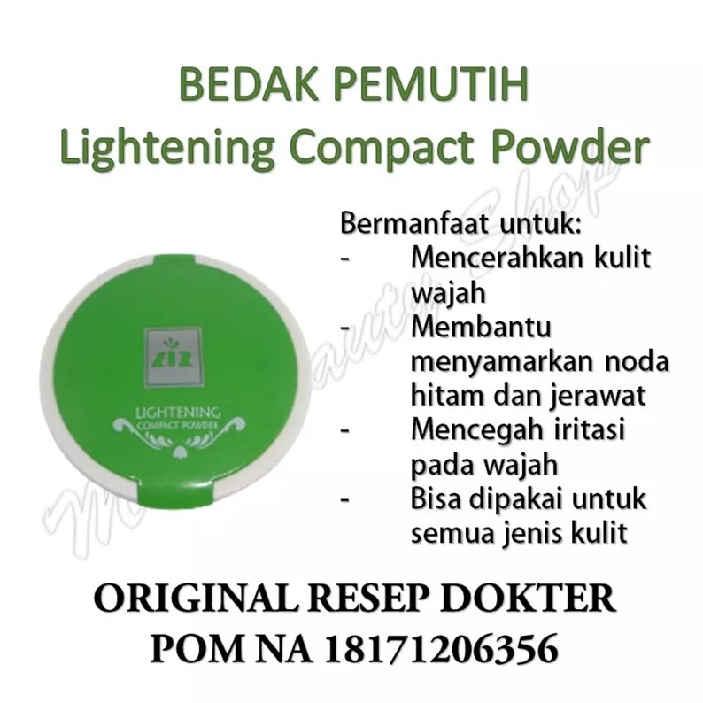 TERBARU!! BISA COD!! Liz SkinCare - Bedak Padat Pemutih (Lightening Compact Powder)