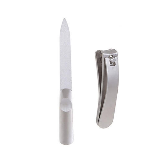 Bộ cắt móng tay Miniso đồ cắt móng tay phụ kiện nail bộ kềm cắt móng tay nail kit (Bạc)