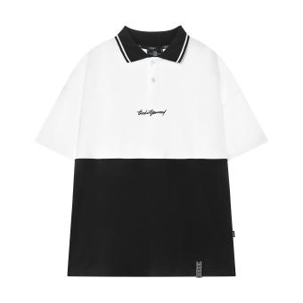 Áo TSUN 2 Panel Polo Shirt - Trắng / Đen - Unisex