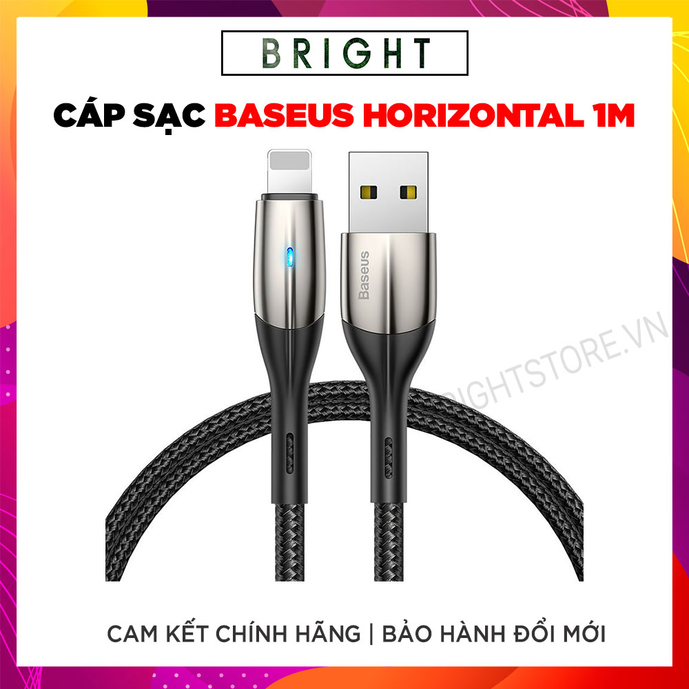 Cáp sạc và truyền dữ liệu tốc độ cao Baseus Horizontal Data Lightning cho iPhone iPad
