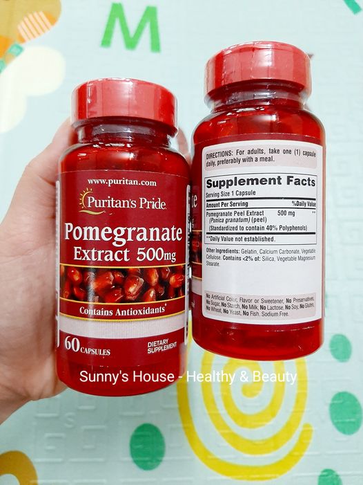 Viên uống chống nắng lựu 500mg 60v