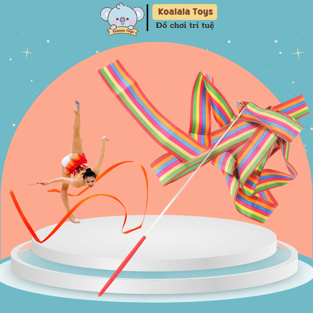 Que múa lụa dải lụa múa đồ chơi trẻ em cho bé gái đóng vai công chúa múa lụa nghệ thuật KOALALA TOYS
