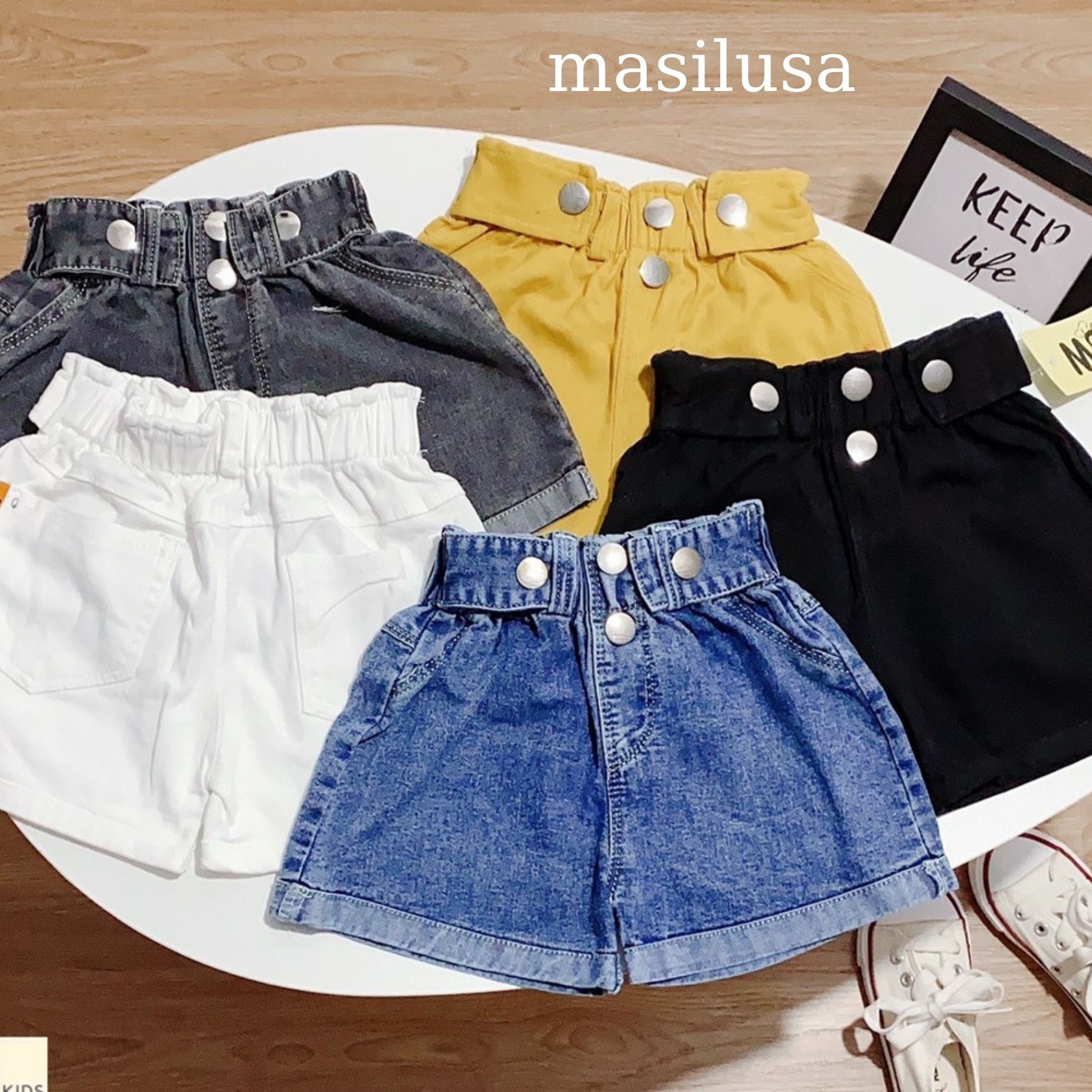 Quần kaki jeans bé gái