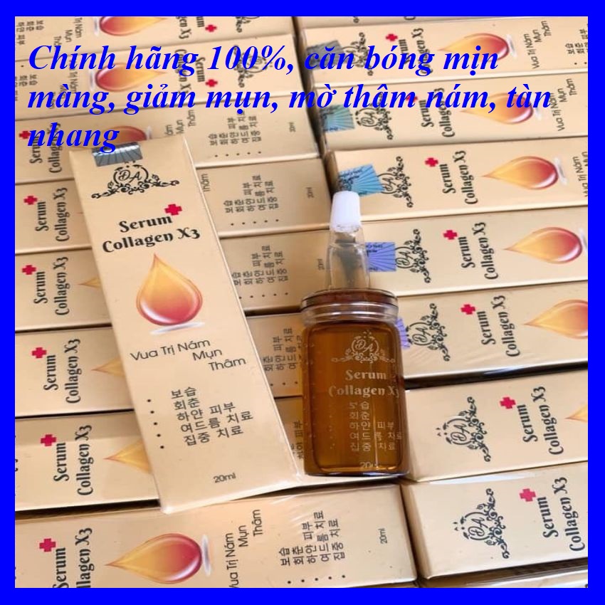 Serum Collagen x3, Serum dưỡng da, trắng sáng, căng bóng mịn màn